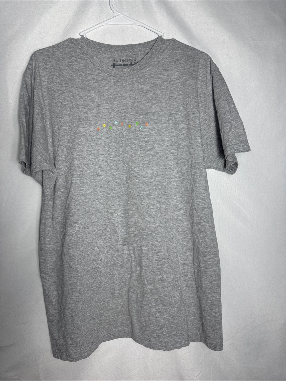 Ed Sheeran Mathematics Tour Concert Grey Tee Large